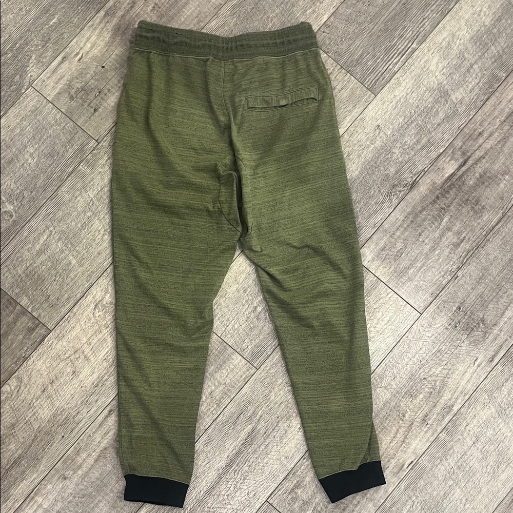 Nike Army Green Joggers with Black Details- Size Medium - Picture 5 of 6